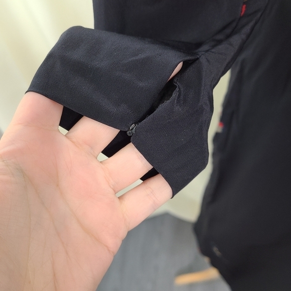 Vintage Hanae Mori black butterfly dress size 10 - Picture 7 of 12